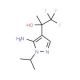 2-(5-amino-1-isopropyl-1H-pyrazol-4-yl)-1,1,1-trifluoropropan-2-ol - chemical structure image