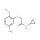 2-(5-amino-2-methoxyphenoxy)-N-cyclopropylacetamide - chemical structure image