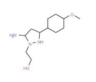 2-[5-amino-3-(4-methoxyphenyl)-1H-pyrazol-1-yl]ethanol - chemical structure image