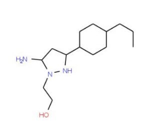 2-[5-amino-3-(4-propylphenyl)-1H-pyrazol-1-yl]ethan-1-ol - chemical structure image