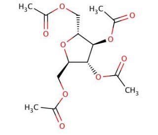 2,5-Anhydro-D-mannitol Tetraacetate - chemical structure image