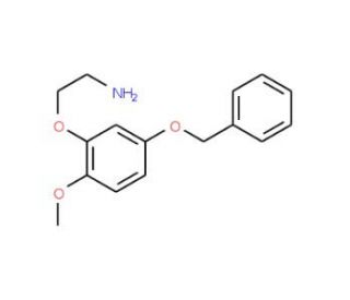 2-(5-Benzyloxy-2-methoxyphenoxy)-ethylamine (CAS 887353-08-4) - chemical structure image