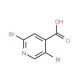 2,5-Bibromoisonicotinic acid (CAS 942473-59-8) - chemical structure image