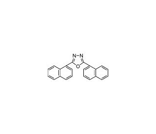 2,5-Bis(1-naphthyl)-1,3,4-oxadiazole (CAS 905-62-4) - chemical structure image