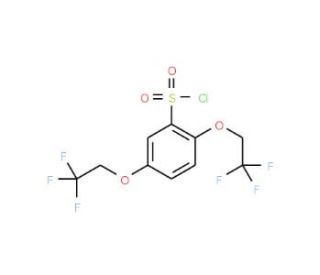 2,5-Bis(2,2,2-trifluoroethoxy)benzenesulphonyl chloride, tech. (CAS 152457-95-9) - chemical structure image