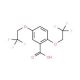 2,5-Bis(2,2,2-trifluoroethoxy)benzoic acid (CAS 35480-52-5) - chemical structure image