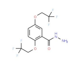 2,5-Bis(2,2,2-trifluoroethoxy)benzoic acid hydrazide (CAS 50778-75-1) - chemical structure image
