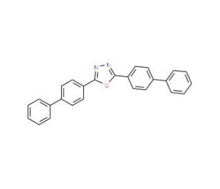 2,5-Bis(4-biphenylyl)-1,3,4-oxadiazole (CAS 2043-06-3) - chemical structure image
