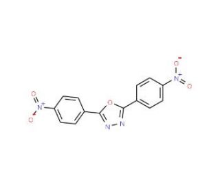 2,5-Bis(4-nitrophenyl)-1,3,4-oxadiazole (CAS 1044-49-1) - chemical structure image