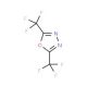 2,5-Bis(trifluoromethyl)-1,3,4-oxadiazole (CAS 1868-48-0) - chemical structure image