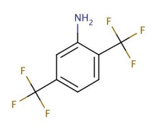 2,5-Bis(trifluoromethyl)aniline (CAS 328-93-8) - chemical structure image