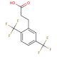2,5-Bis(trifluoromethyl)hydrocinnamic acid (CAS 302912-03-4) - chemical structure image