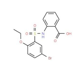 2-(5-Bromo-2-ethoxy-benzenesulfonylamino)-benzoic acid - chemical structure image
