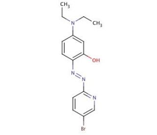 2-(5-Bromo-2-pyridylazo)-5-(diethylamino)phenol (CAS 14337-53-2) - chemical structure image
