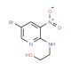 2-(5-Bromo-3-nitropyridin-2-ylamino)ethanol (CAS 1033202-32-2) - chemical structure image