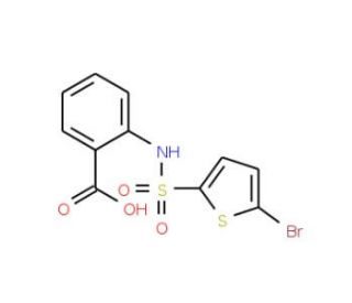 2-(5-Bromo-thiophene-2-sulfonylamino)-benzoic acid - chemical structure image