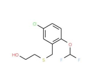 2-(5-Chloro-2-difluoromethoxy-benzylsulfanyl)-ethanol - chemical structure image