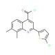 2-(5-chloro-2-thienyl)-7,8-dimethylquinoline-4-carbonyl chloride - chemical structure image
