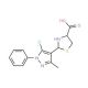 2-(5-Chloro-3-methyl-1-phenyl-1H-pyrazol-4-yl)-1,3-thiazolidine-4-carboxylic acid - chemical structure image