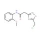 2-(5-Chloromethyl-[1,2,4]oxadiazol-3-yl)-N-(2-methoxy-phenyl)-acetamide - chemical structure image