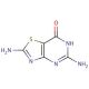 2,5-Diamino-2,3-dihydrothiazolo[4,5-d]pyrimidine-7-(6H)-one (CAS 22288-77-3) - chemical structure image