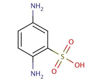 2,5-Diaminobenzenesulfonic acid (CAS 88-45-9) - chemical structure image
