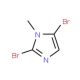 2,5-Dibromo-1-methyl-1H-imidazole (CAS 53857-59-3) - chemical structure image
