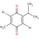 2,5-Dibromo-6-isopropyl-3-methyl-1,4-benzoquinone (CAS 29096-93-3) - chemical structure image