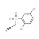 (2,5-Dibromo-benzenesulfonyl)-acetonitrile - chemical structure image