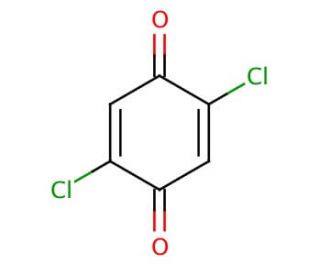 2,5-Dichloro-1,4-benzoquinone (CAS 615-93-0) - chemical structure image
