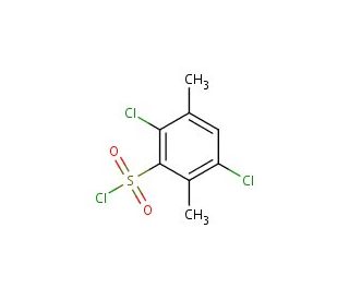 2,5-dichloro-3,6-dimethylbenzenesulfonyl chloride (CAS 854860-52-9) - chemical structure image