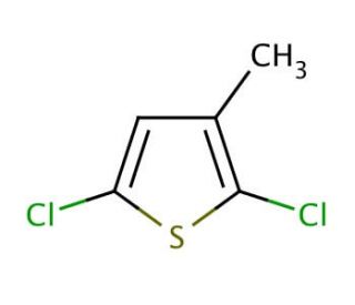 2,5-Dichloro-3-methylthiophene (CAS 17249-90-0) - chemical structure image