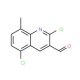 2,5-Dichloro-8-methylquinoline-3-carboxaldehyde (CAS 948291-36-9) - chemical structure image