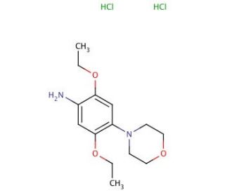 2,5-Diethoxy-4-morpholinoaniline dihydrochloride (CAS 136334-84-4) - chemical structure image