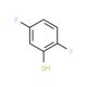 2,5-difluorobenzenethiol (CAS 77380-28-0) - chemical structure image