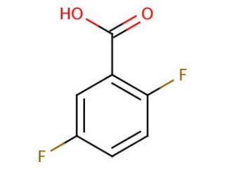 2,5-Difluorobenzoic acid (CAS 2991-28-8) - chemical structure image