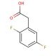 2,5-Difluorophenylacetic acid (CAS 85068-27-5) - chemical structure image