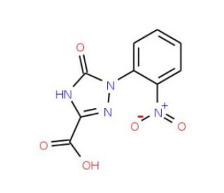 2,5-Dihydro-1-(2-nitrophenyl)-5-oxo-1H-1,2,4-triazole-3-carboxylic acid - chemical structure image