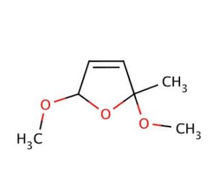 2,5-Dihydro-2,5-dimethoxy-2-methylfuran (CAS 22414-24-0) - chemical structure image