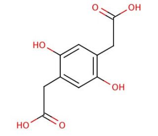 2,5-Dihydroxy-1,4-benzenediacetic acid (CAS 5488-16-4) - chemical structure image