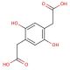 2,5-Dihydroxy-1,4-benzenediacetic acid (CAS 5488-16-4) - chemical structure image