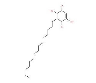 2,5-Dihydroxy-3-pentadecyl-[1,4]benzoquinone - chemical structure image