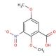 2,5-Dimethoxy-3-nitrobenzoic acid (CAS 17894-26-7) - chemical structure image