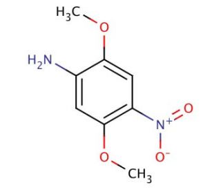 2,5-Dimethoxy-4-nitroaniline (CAS 6313-37-7) - chemical structure image