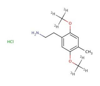 2,5-(Dimethoxy-d6)-4-methylphenethylamine Hydrochloride - chemical structure image
