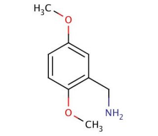 2,5-Dimethoxybenzylamine (CAS 3275-95-4) - chemical structure image