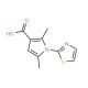 2,5-dimethyl-1-(1,3-thiazol-2-yl)-1H-pyrrole-3-carboxylic acid - chemical structure image