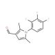 2,5-dimethyl-1-(2,3,4-trifluorophenyl)-1H-pyrrole-3-carbaldehyde - chemical structure image
