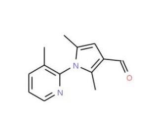 2,5-Dimethyl-1-(3-methyl-pyridin-2-yl)-1H-pyrrole-3-carbaldehyde - chemical structure image
