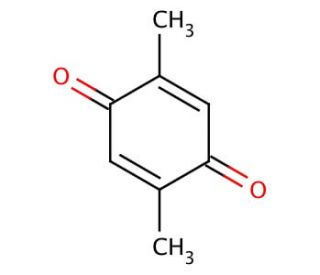 2,5-Dimethyl-1,4-benzoquinone (CAS 137-18-8) - chemical structure image